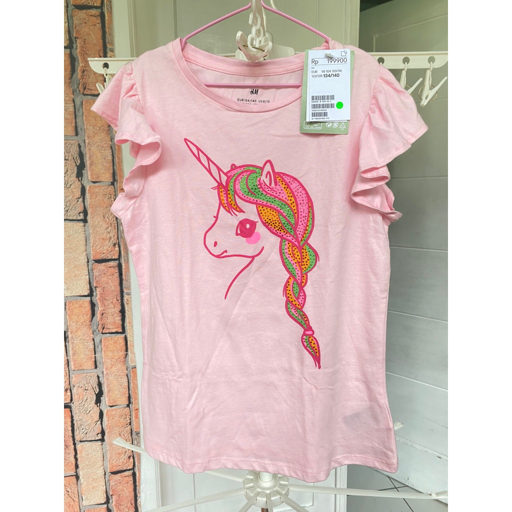 KAOS H&M/kaos anak perempuan/H&M