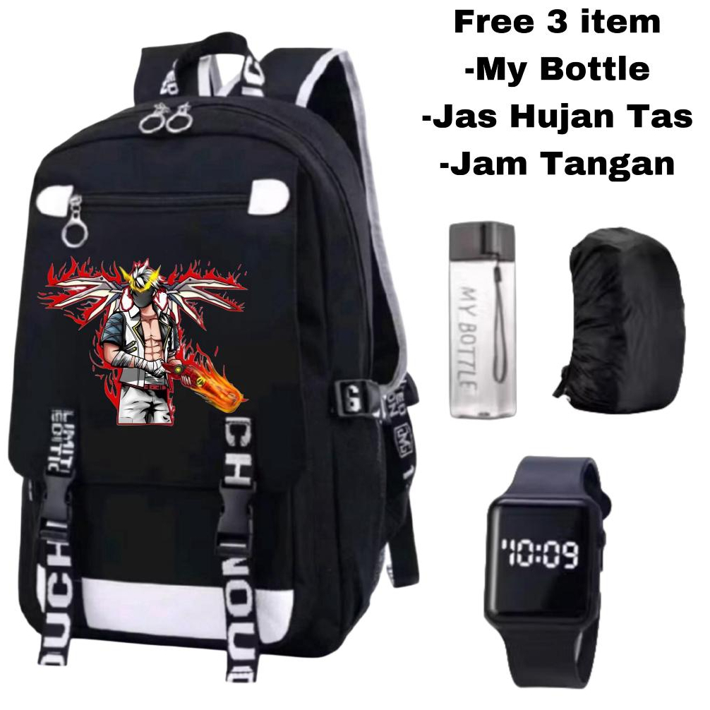 tas sekolah karakter FF-tas ransel FF TK SD-tas gaming anak sekolah