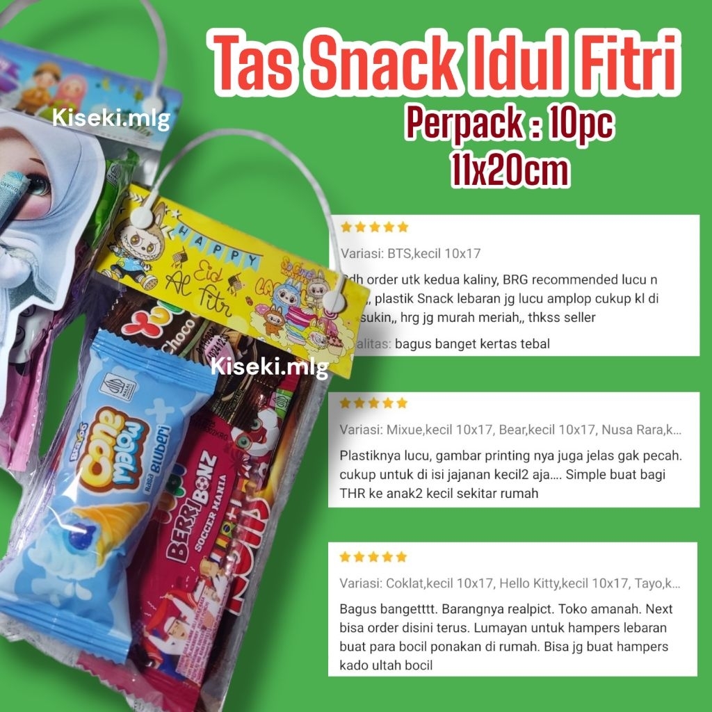 Tas Plastik Snack Lebaran