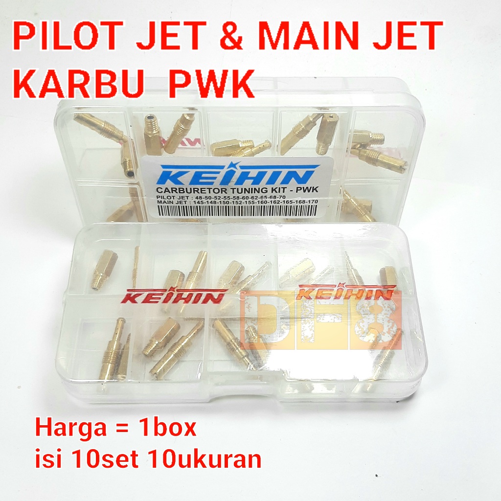 Pilot jet main jet spuyer karburator PWK set tuning per box PWL vespa 2tak tiger gl pro ninja r