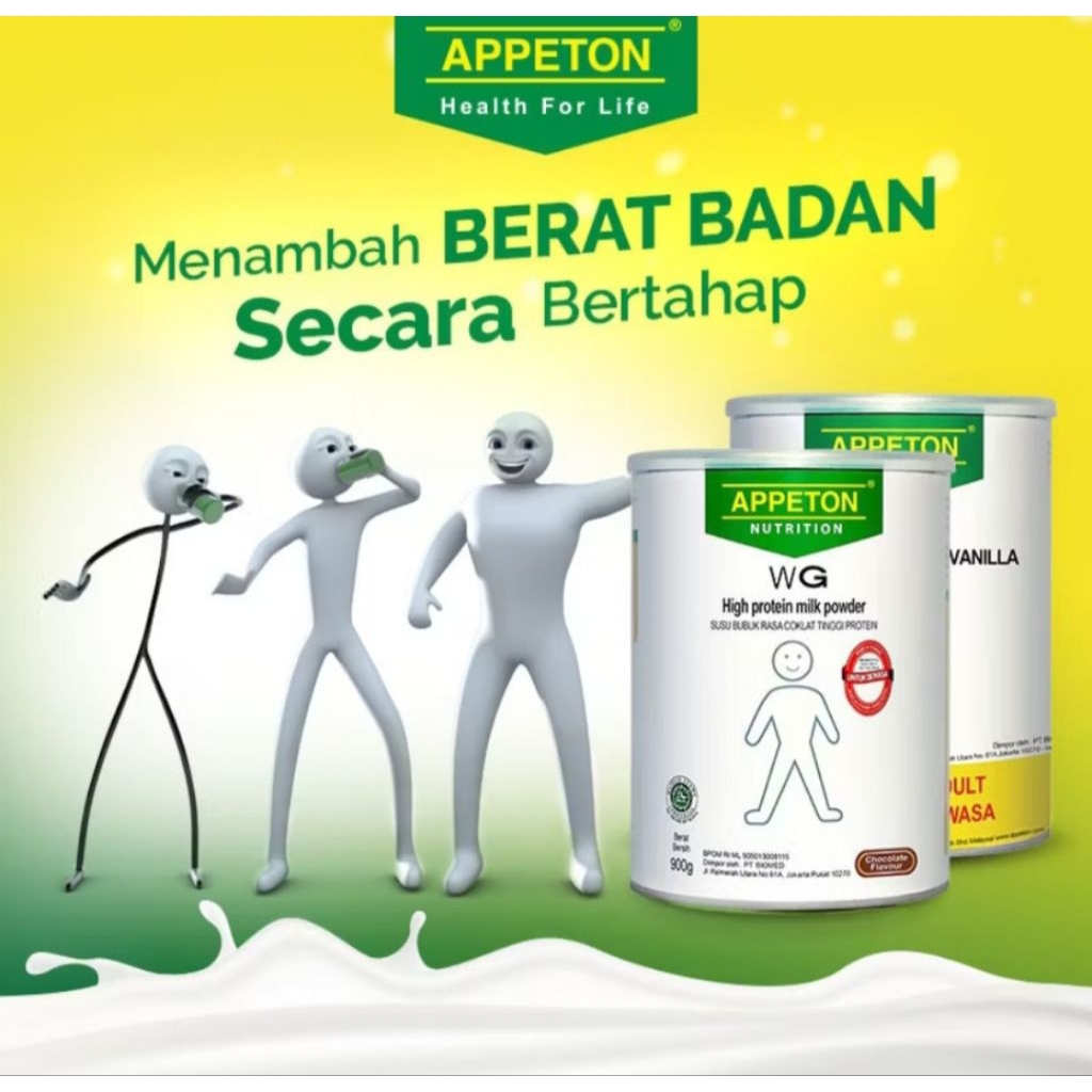 susu penggemuk badan appeton dewasa - penggemuk badan anak