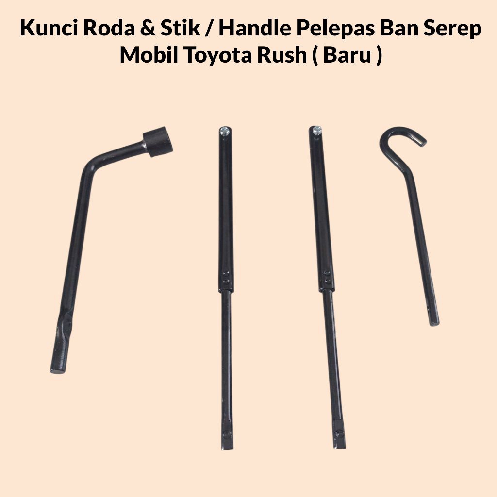 Kunci Roda & Stik / Handle Pelepas Ban Serep Mobil Toyota Rush ( type baru )