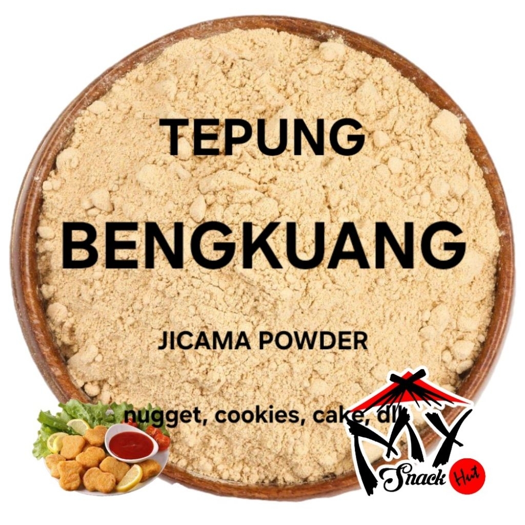 TEPUNG BENGKUANG 100GR BUBUK BUAH PURE JICAMA YAM BEAN MEXICAN POTATO BENGKUANG MURNI FLOUR POWDER