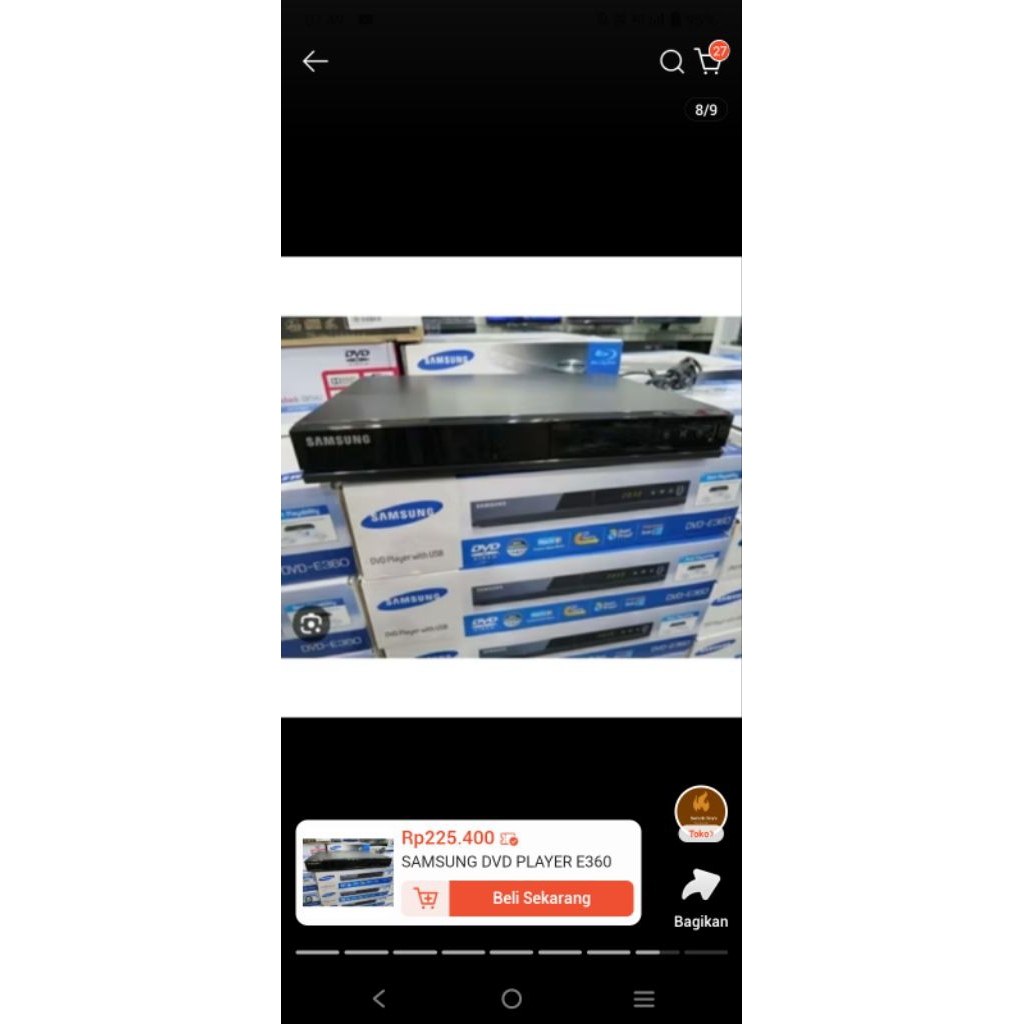 SAMSUNG DVD Player E360 (bekas)