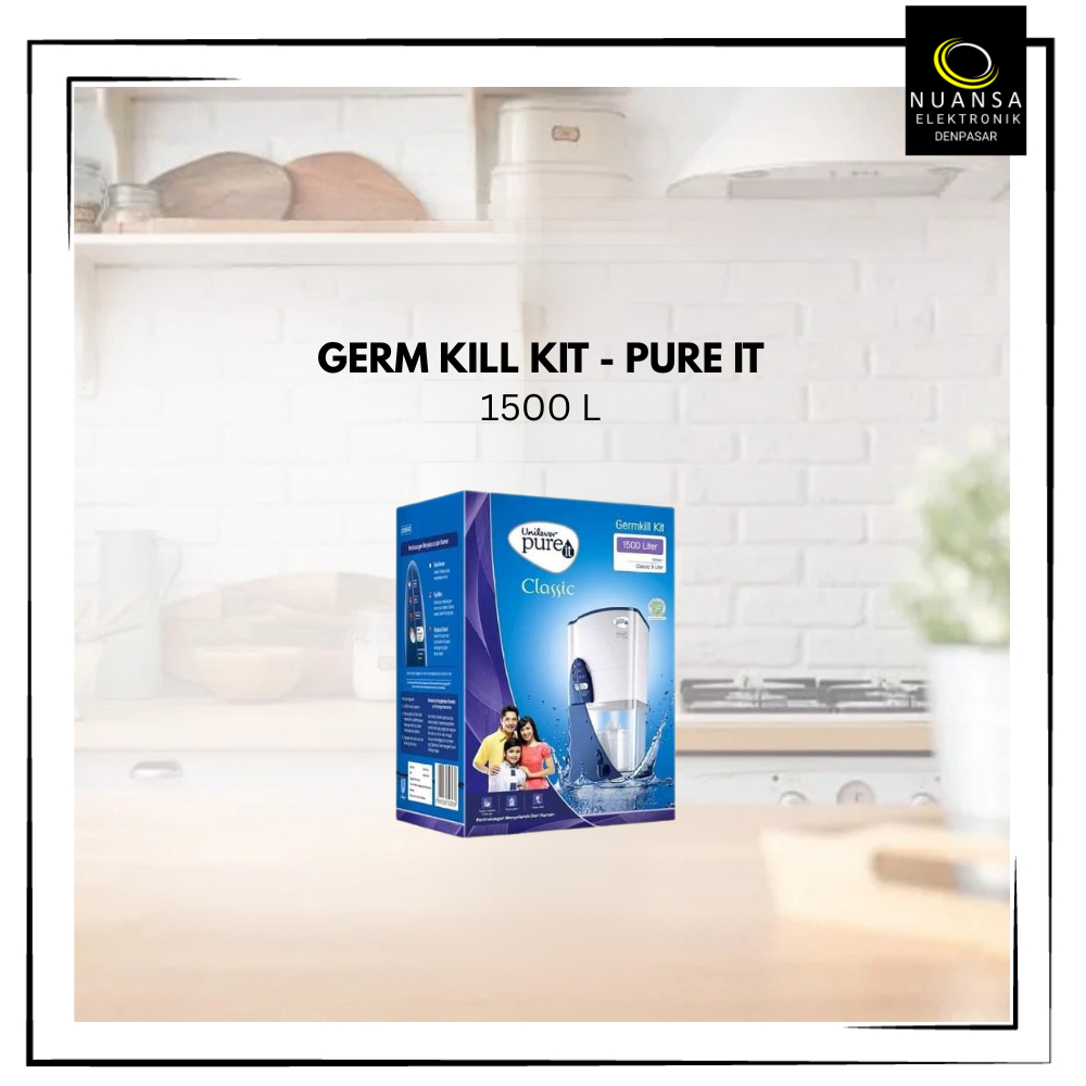 Filter Air Pureit Germkill Kit 1500L - Murnikan Hingga 1500 Liter, Pembunuh Kuman, Filter Karbon Akt