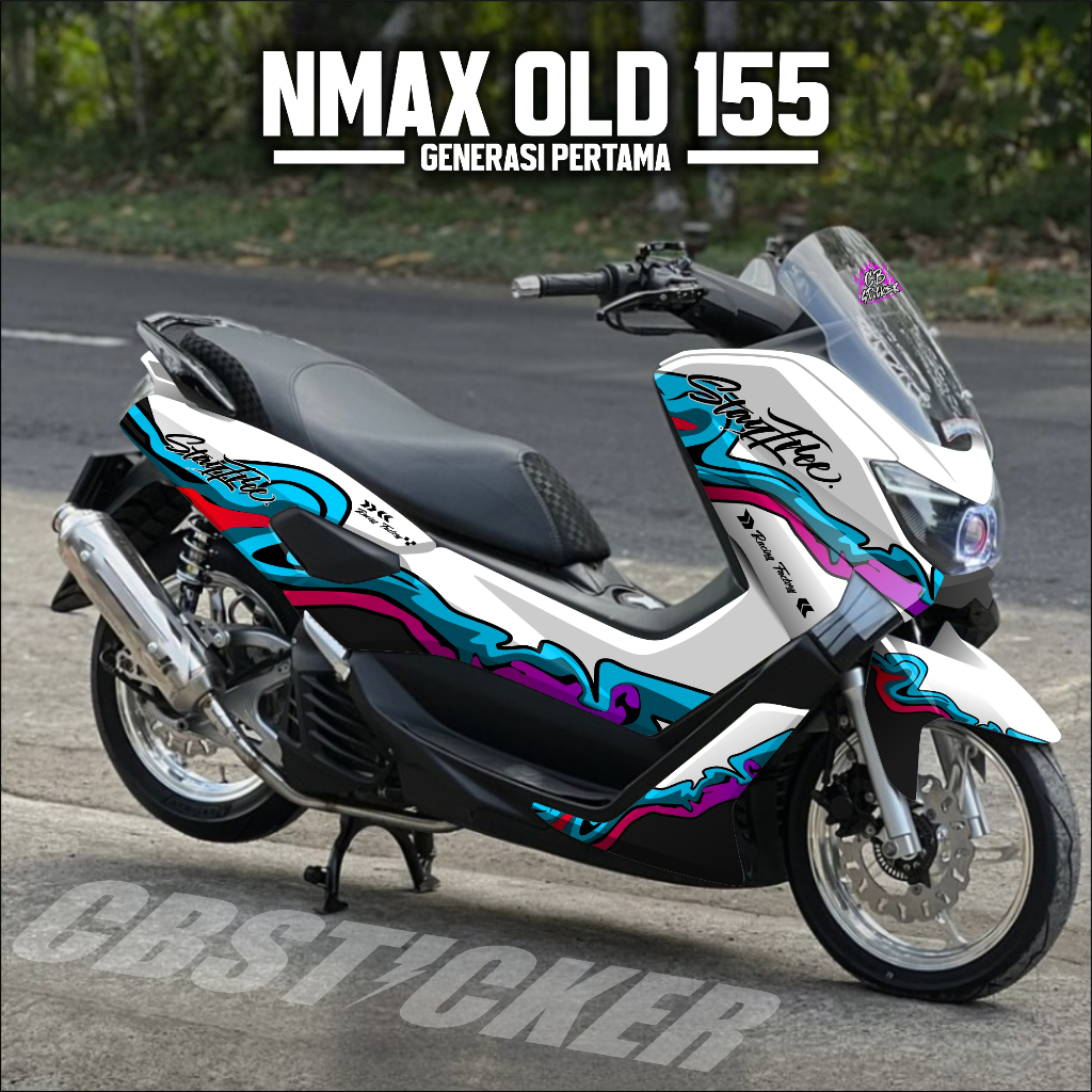 Decal Sticker Nmax Lama 2015-2019 Fullbody Decal Sticker Yamaha Nmax 2015-2019 old Fullbody