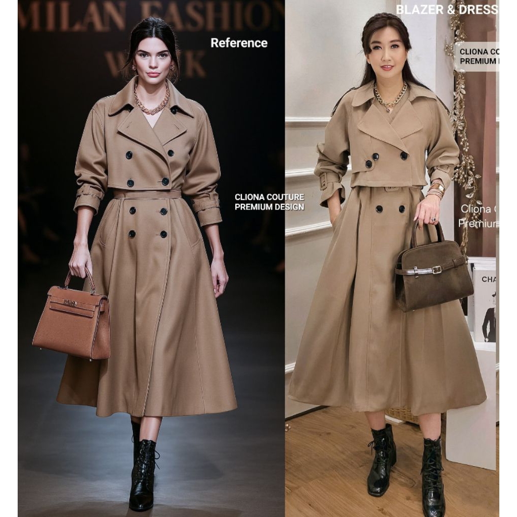 Cliona Couture high Quality dress Grade A outer include dress(furing)