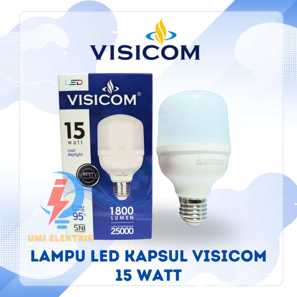 VISICOM LAMPU LED KAPSUL 15 WATT