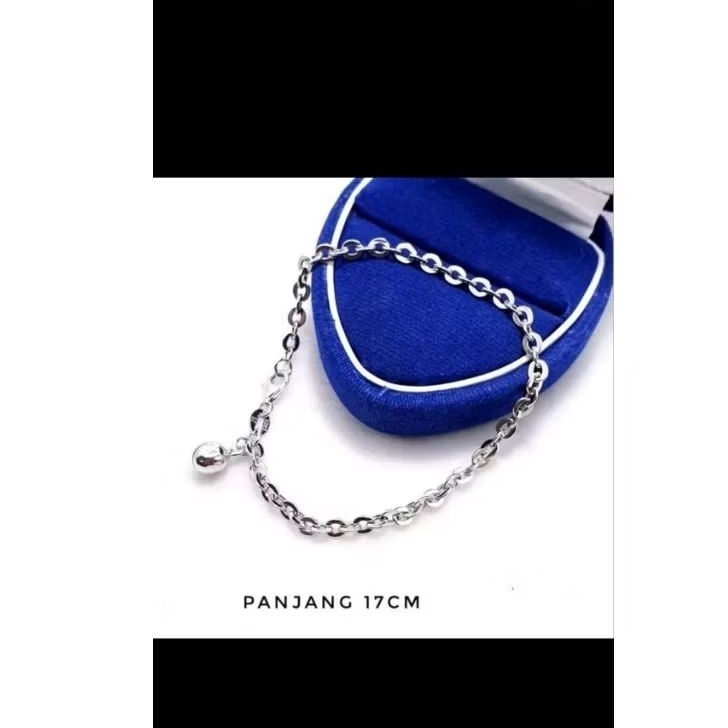 gelang nori putih dewasa titanium anti karat anti luntur