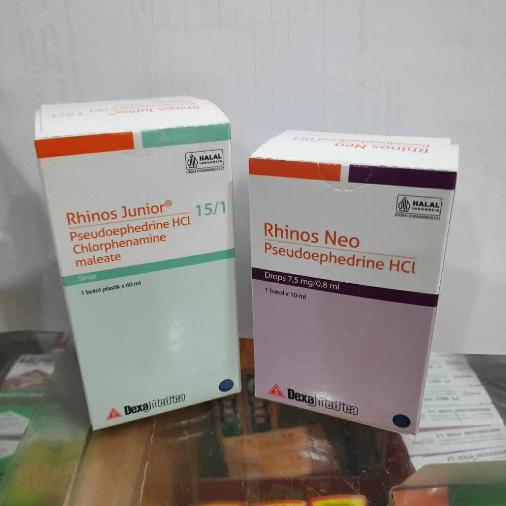 Rhinos junior sirup & rhinos drop anak