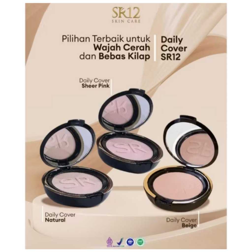 Daily Cover SR12 Bedak Padat Mencerahkan Kulit