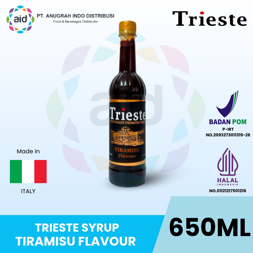 Sirup Trieste Italian Premium Syrup Tiramisu Flavour