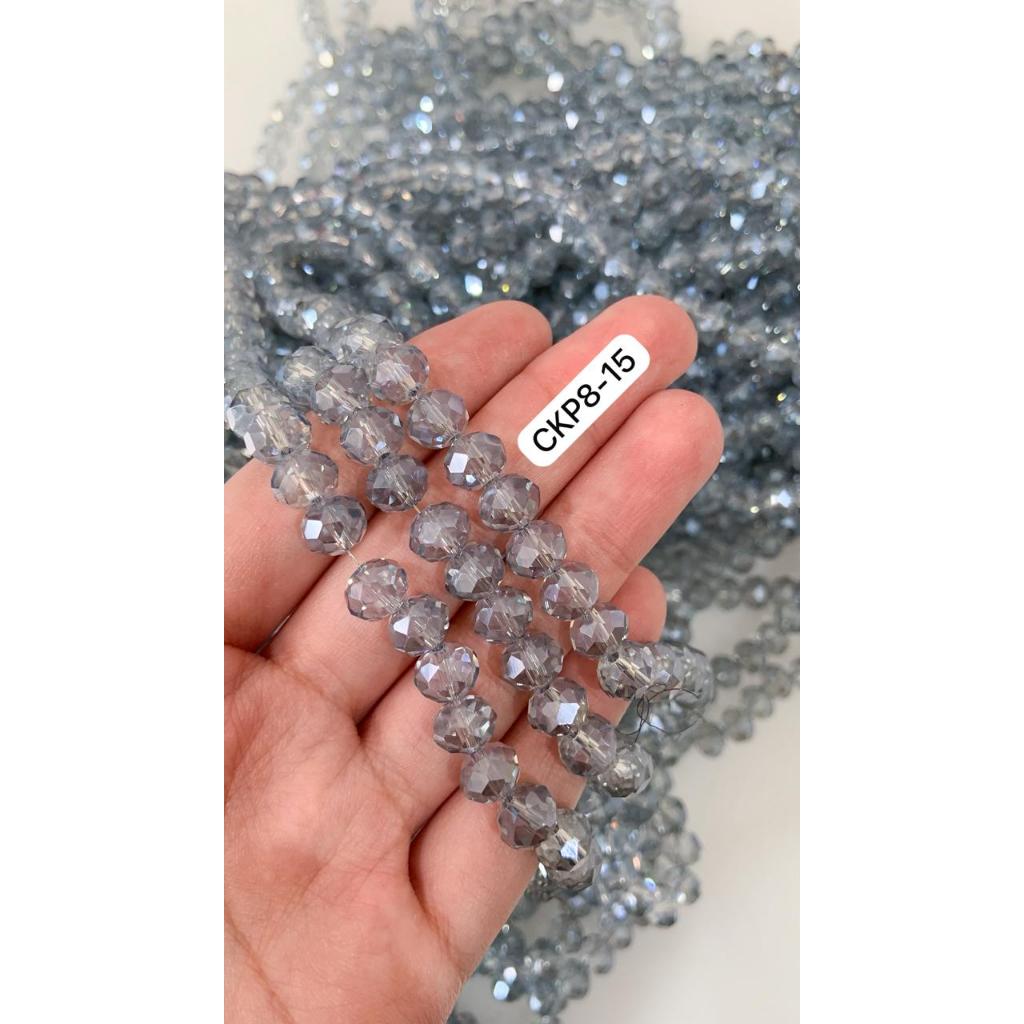 CEKO PAO 8MM / CEKO AB PELANGI BULAT / KRISTAL CEKO BULAT / MANIK CEKO PAO / MANIK CEKO BULAT