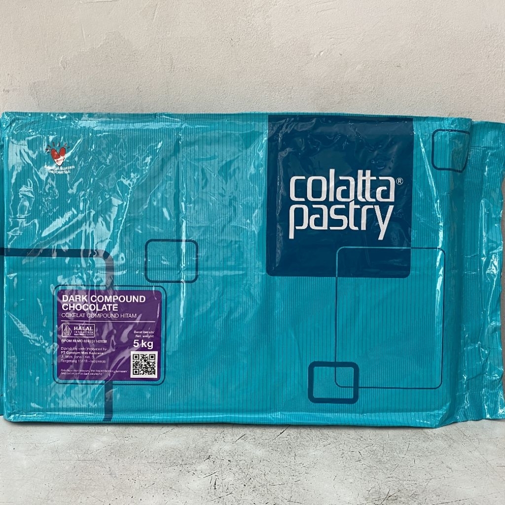 Colatta pastry DARK 5 kg chocolate compound | cokelat colatta | dark cokelat colatta | coklat colatt