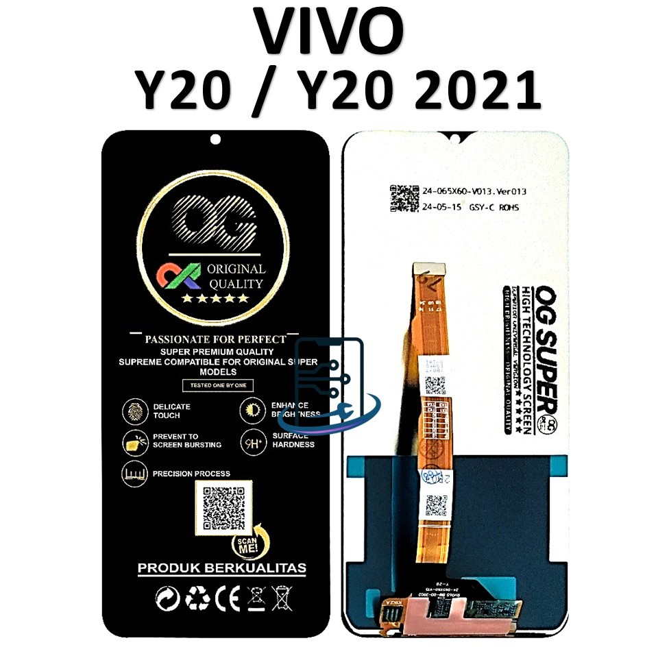 LCD TOUCHSCREEN VIVO Y20 / Y20 2021 COMPLETE ORIGINAL 100% FULLSET
