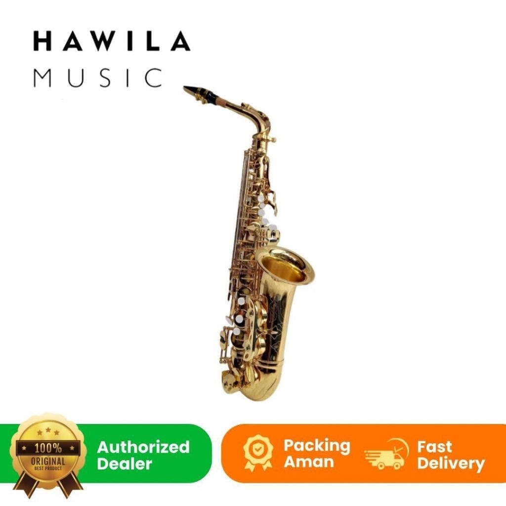 Alto Saxophone Alto Sax ANTONIO Gold Rose Original Lengkap HARDCASE