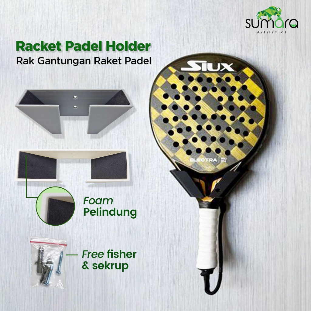 Racket Padel Holder – Rak Gantungan Raket Padel