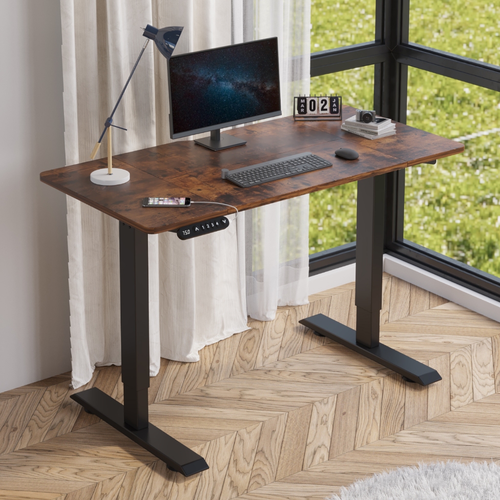 Mxtark 100-140CM Meja Komputer Minimalis/Smart Desk/Meja Kerja Elektrik / Adjustable Desk/Meja Belaj