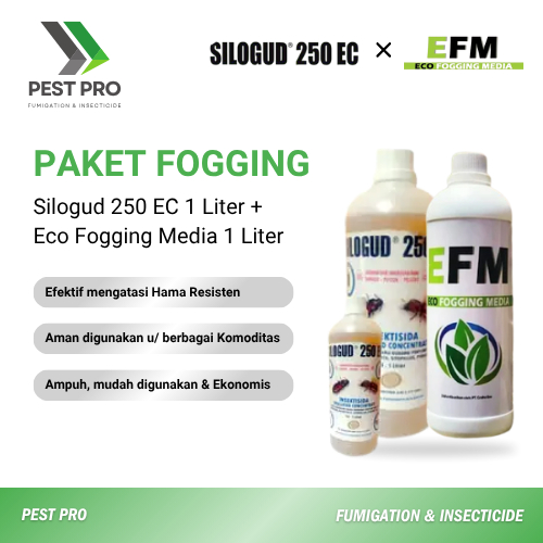 PAKET FOGGING - Silogud 250 EC Kemasan 100 ml X Eco Fogging Media Kemasan 1 Liter Ampuh Membasmi Ser