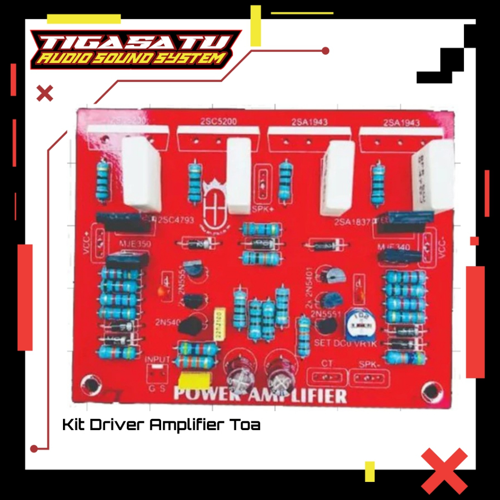 Kit Driver Amplifier Toa