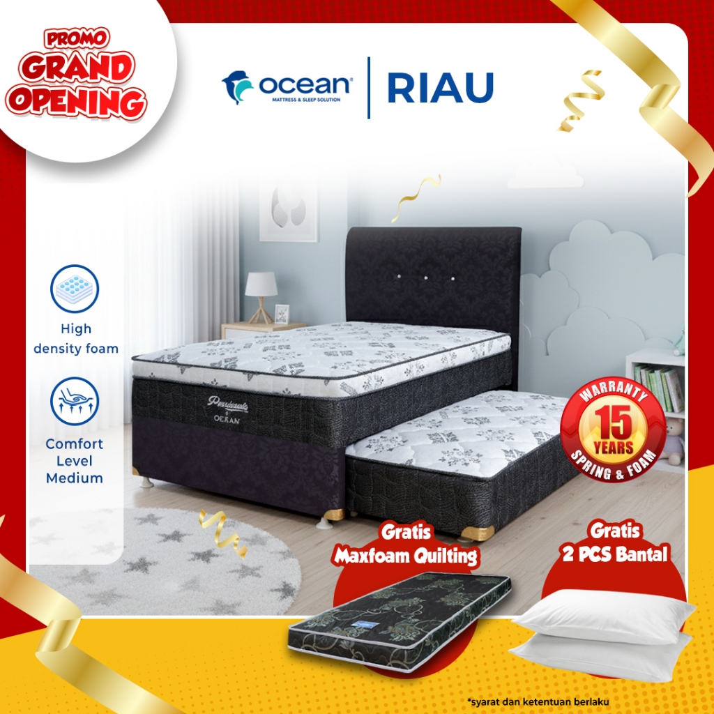 OCEAN SPRINGBED - 2 IN 1 / KASUR DORONG / MATRAS ANAK / BED DORONG 2 IN 1 PASSIONATE 120 BY OCEAN