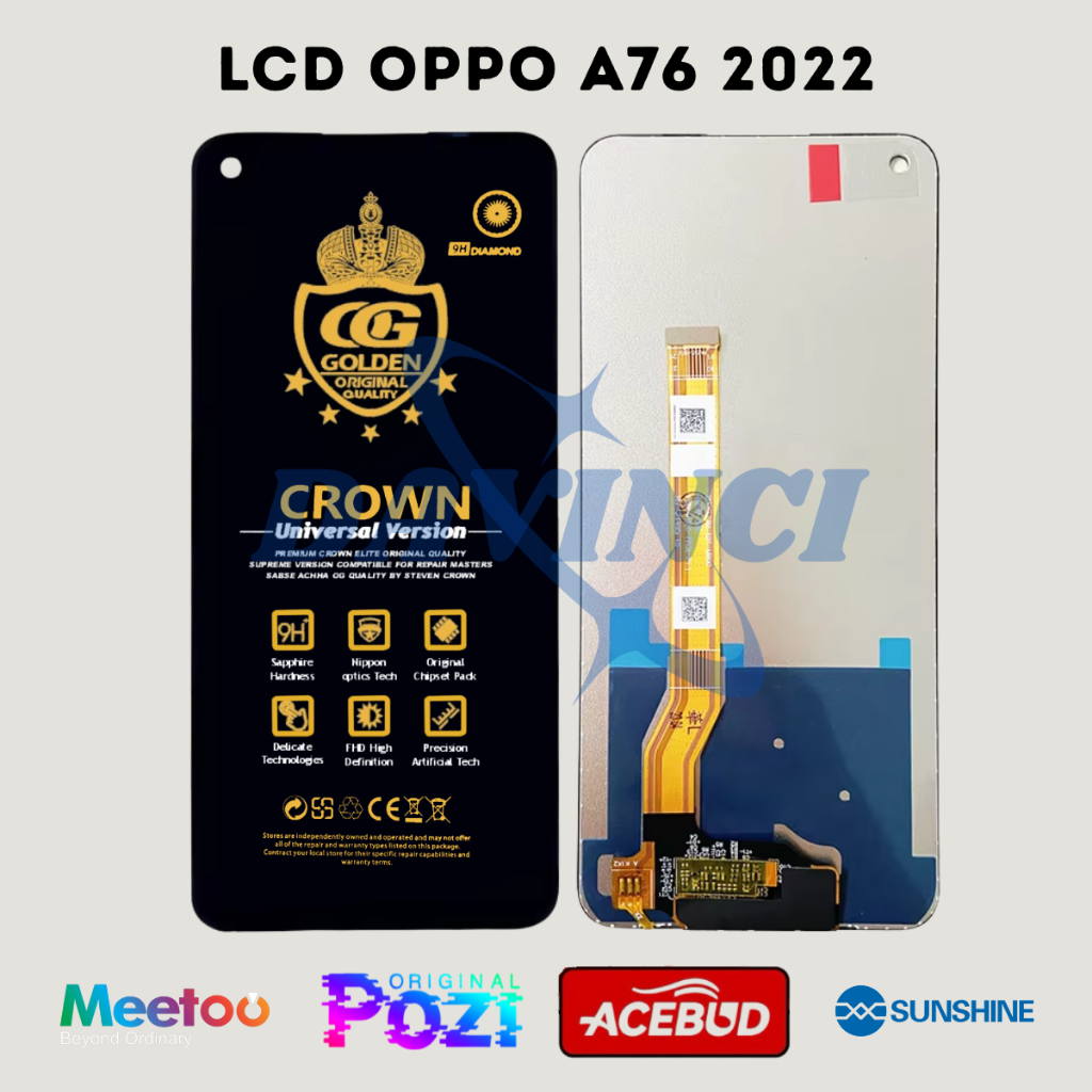 LCD OPPO A76 2022 / OPPO A36 2022 TOUCHSCREEN FULLSET COMPLETE ORIGINAL