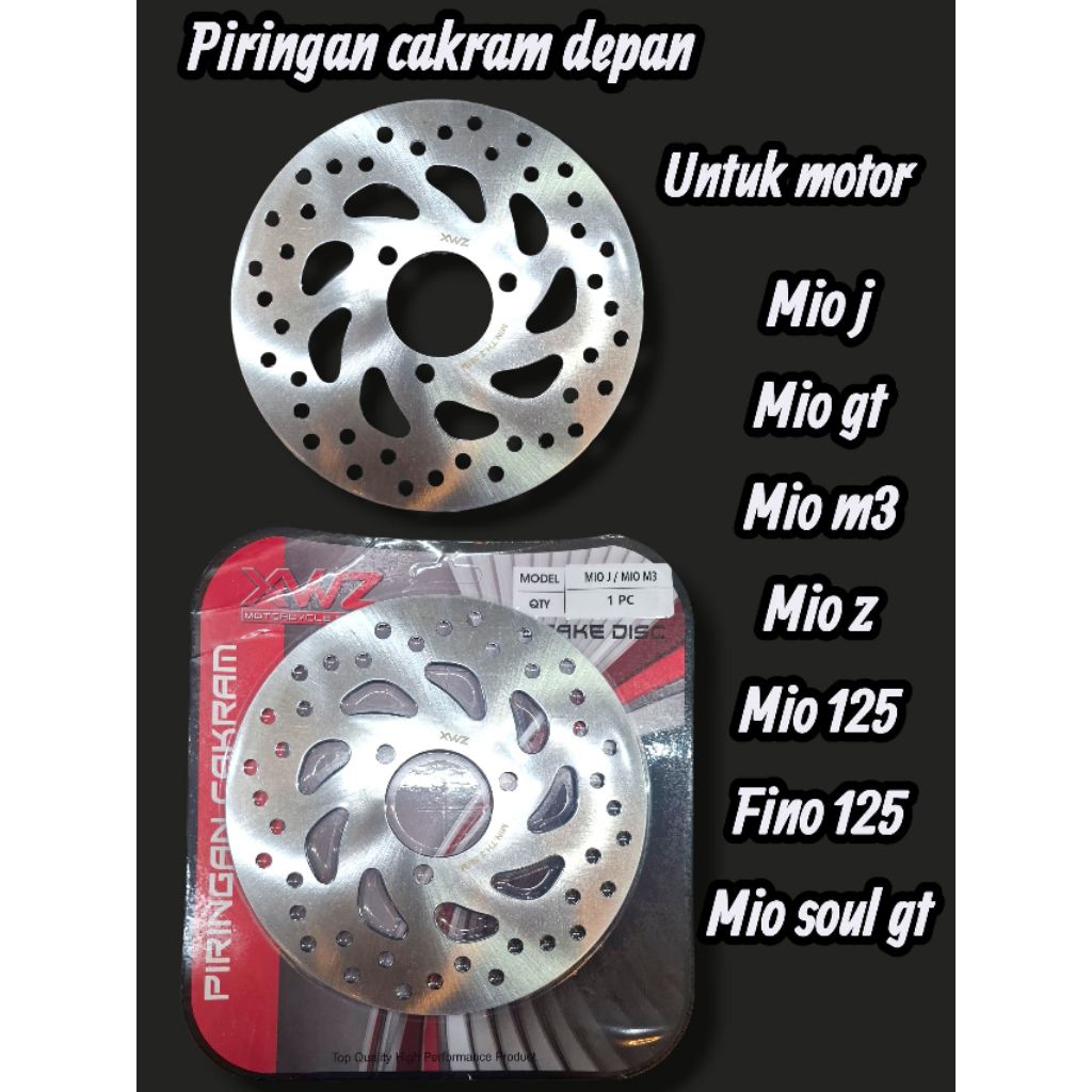 PIRINGAN  CAKRAM MIO J /MIO M3  PIRINGAN CAKRAM DEPAN XWZ