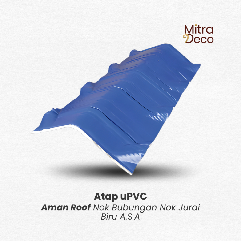 AMAN ROOF Aksesoris Nok Bubungan Nok Jurai Atap uPVC