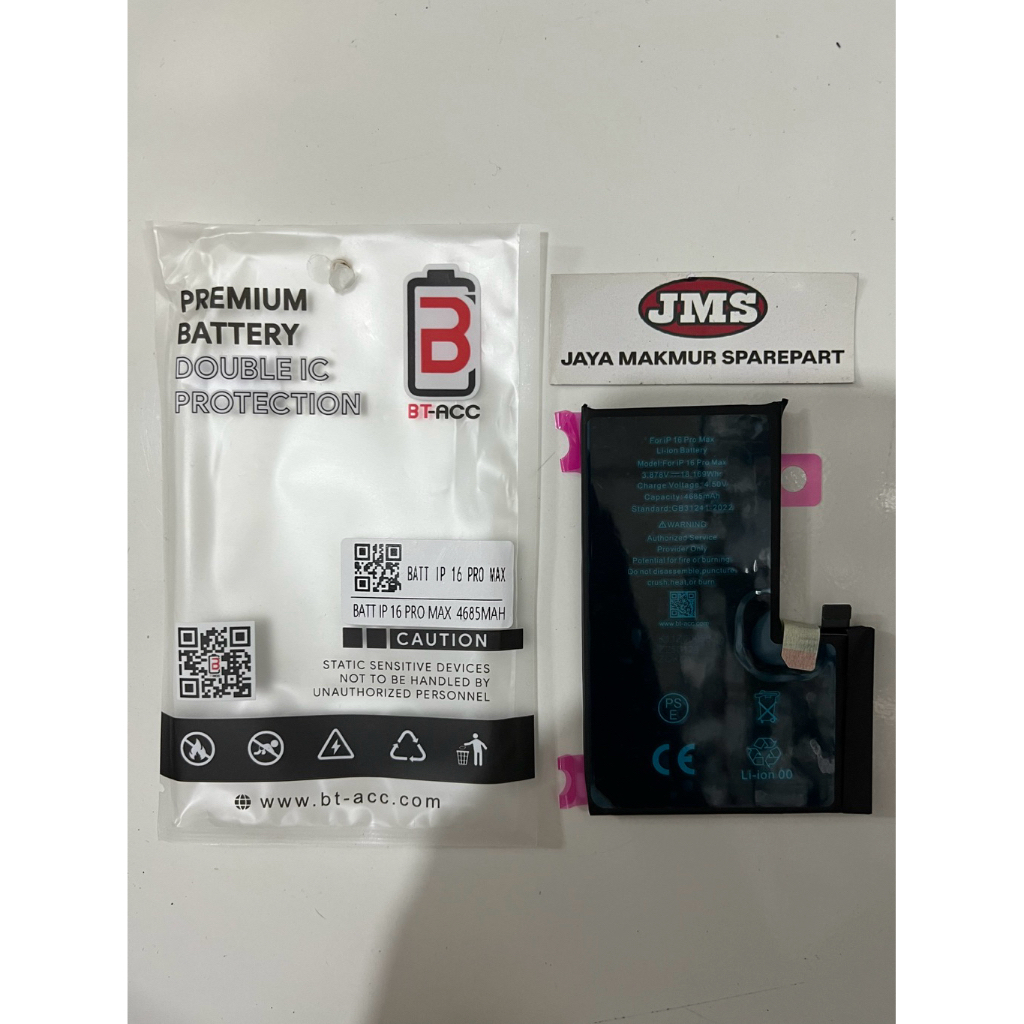 BATERAI IPHONE 16 PRO MAX ORIGINAL BT
