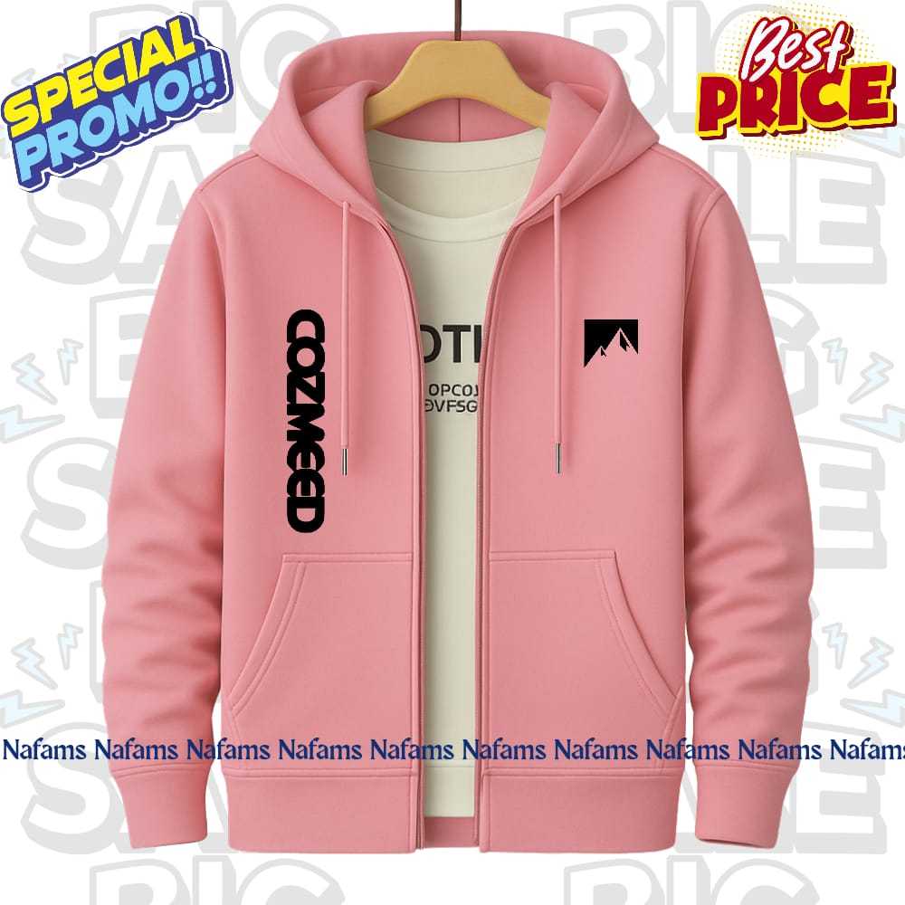 Jaket Hoodie Jipper 280s Text Logo Pria Wanita Termurah dan Terlaris / Hoodie Jipper Kekinian / Hood