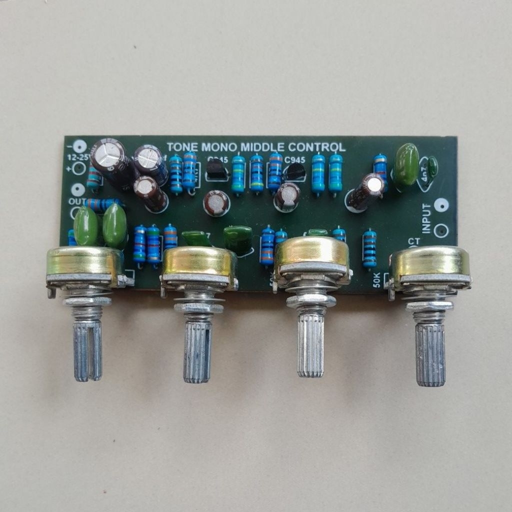 Kit Tone Control 4 Potensio+Middle Mono.