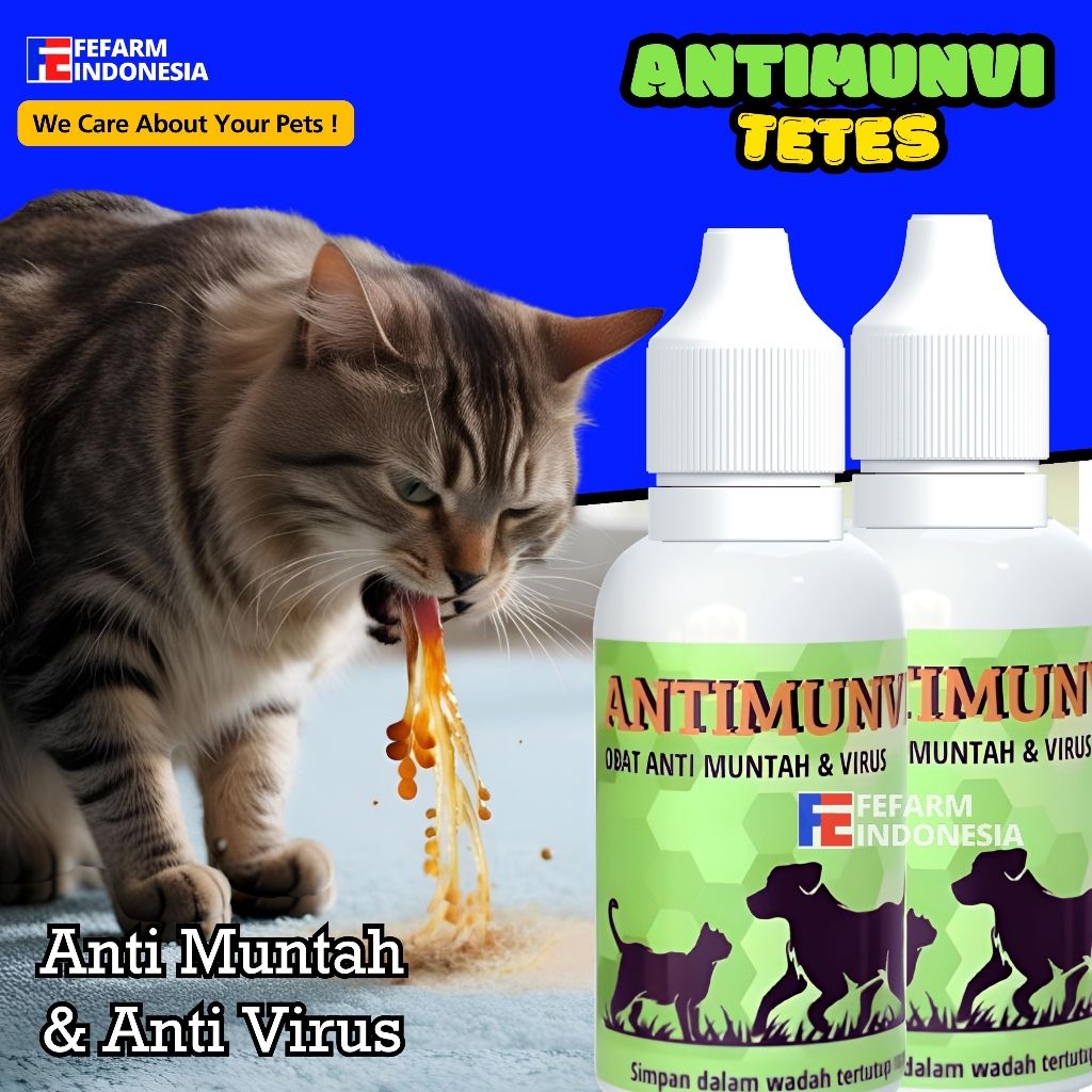 Antimunvi Anti Muntah Kucing Anjing FEFARM