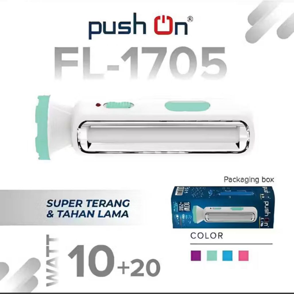 Push On Senter Emergency FL-1705 10+20 Watt