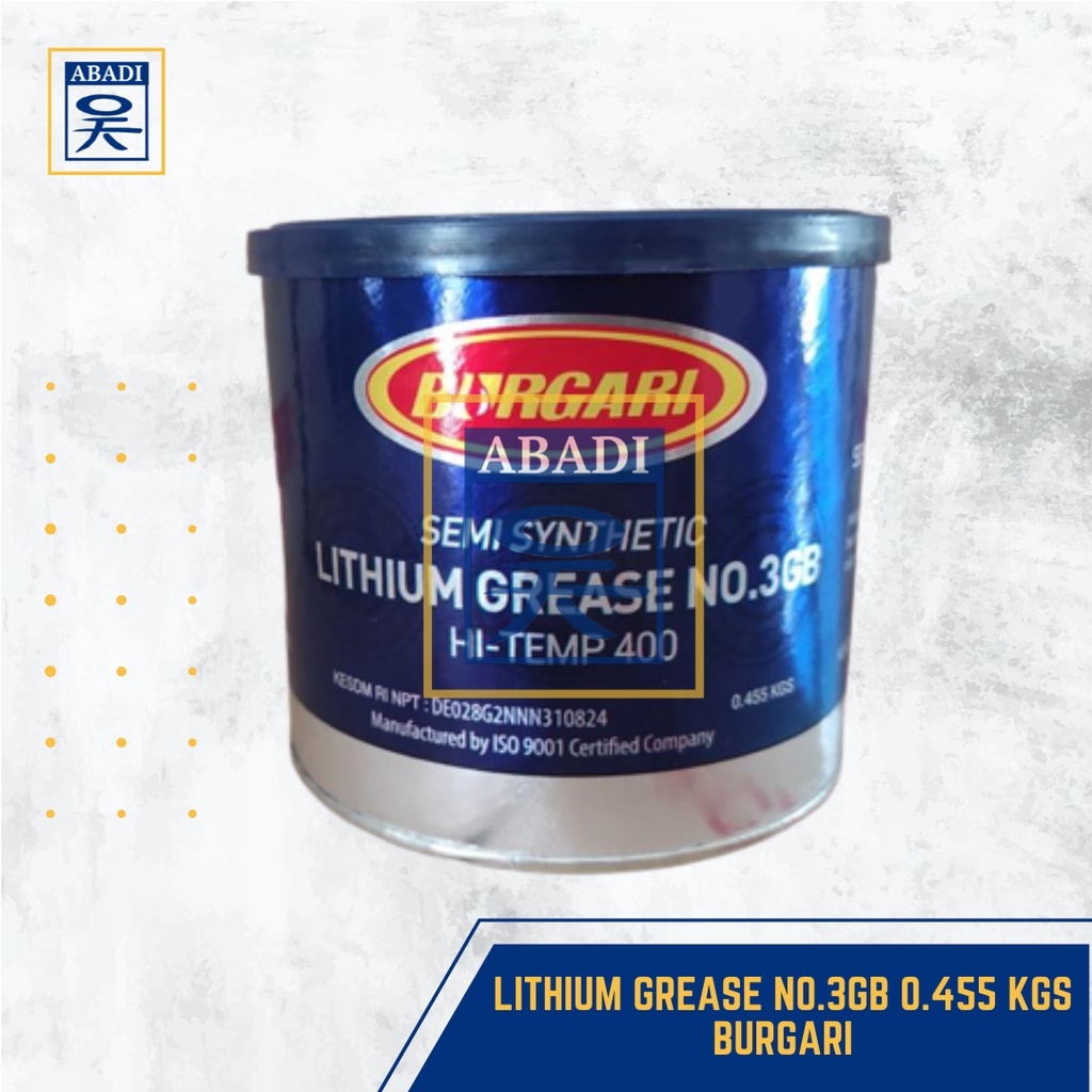 LITHIUM GREASE NO.3GB 0.455 KGS BURGARI