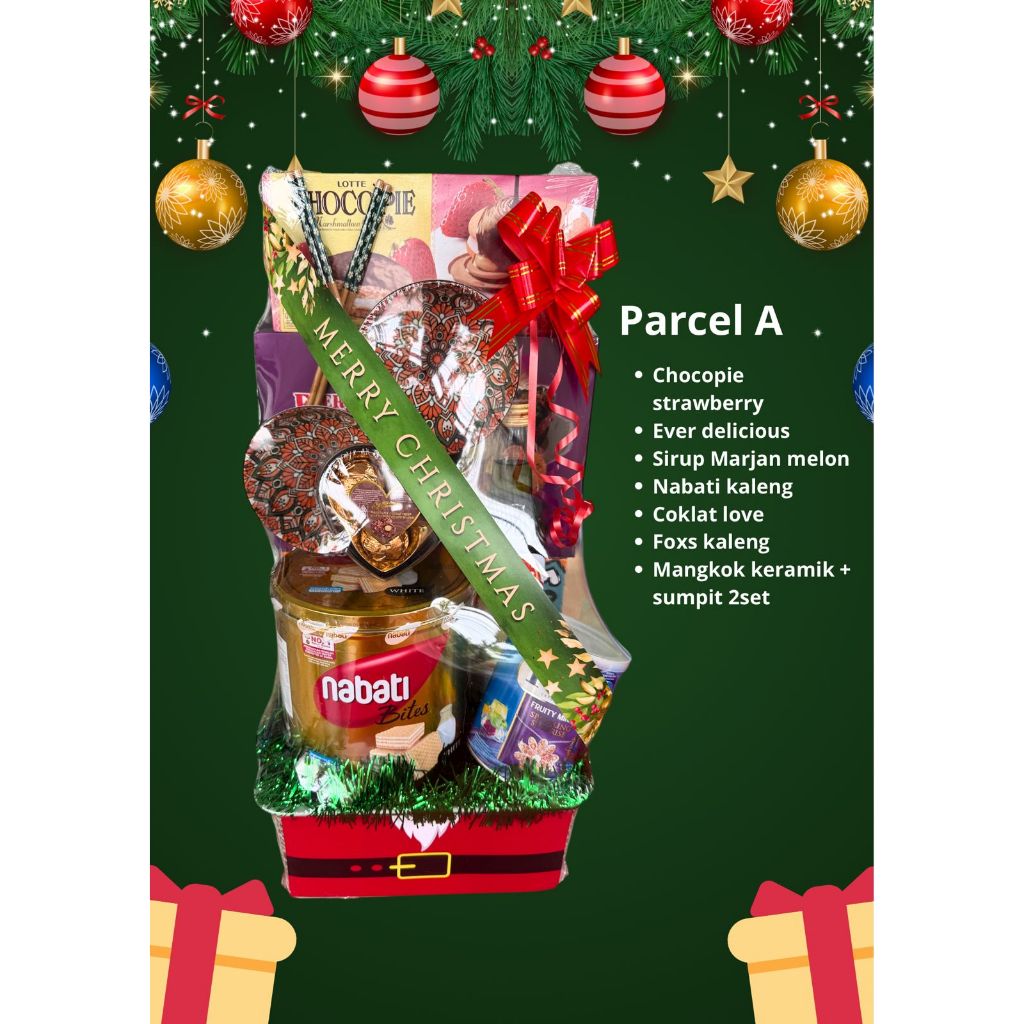 Instan | Parcel Natal Medan ready isi snack minuman mangkok - Hampers natal medan