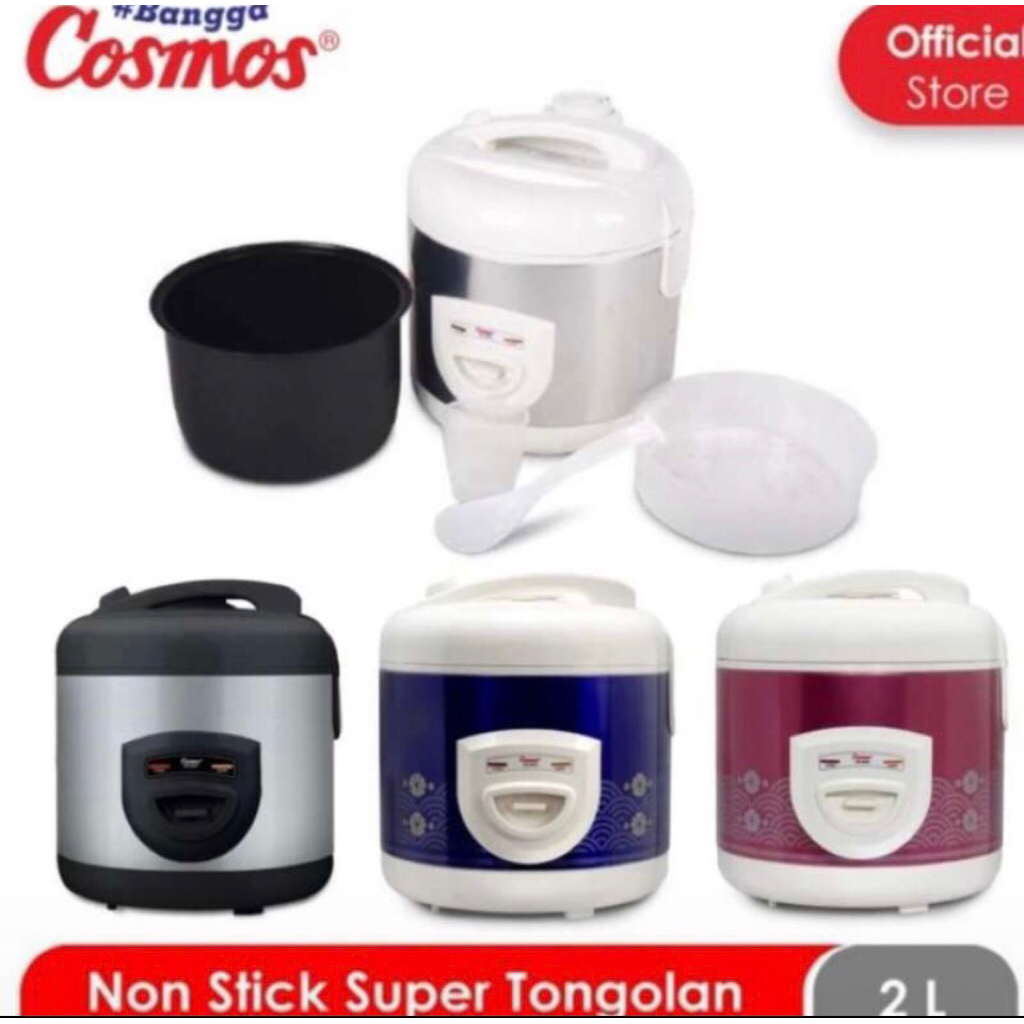 Cosmos CRJ 8229 BSS / WSS / WBS / WRG Rice Cooker / Penanak Nasi 2 Liter 3in1 (Masak,Hangat,Kukus) O