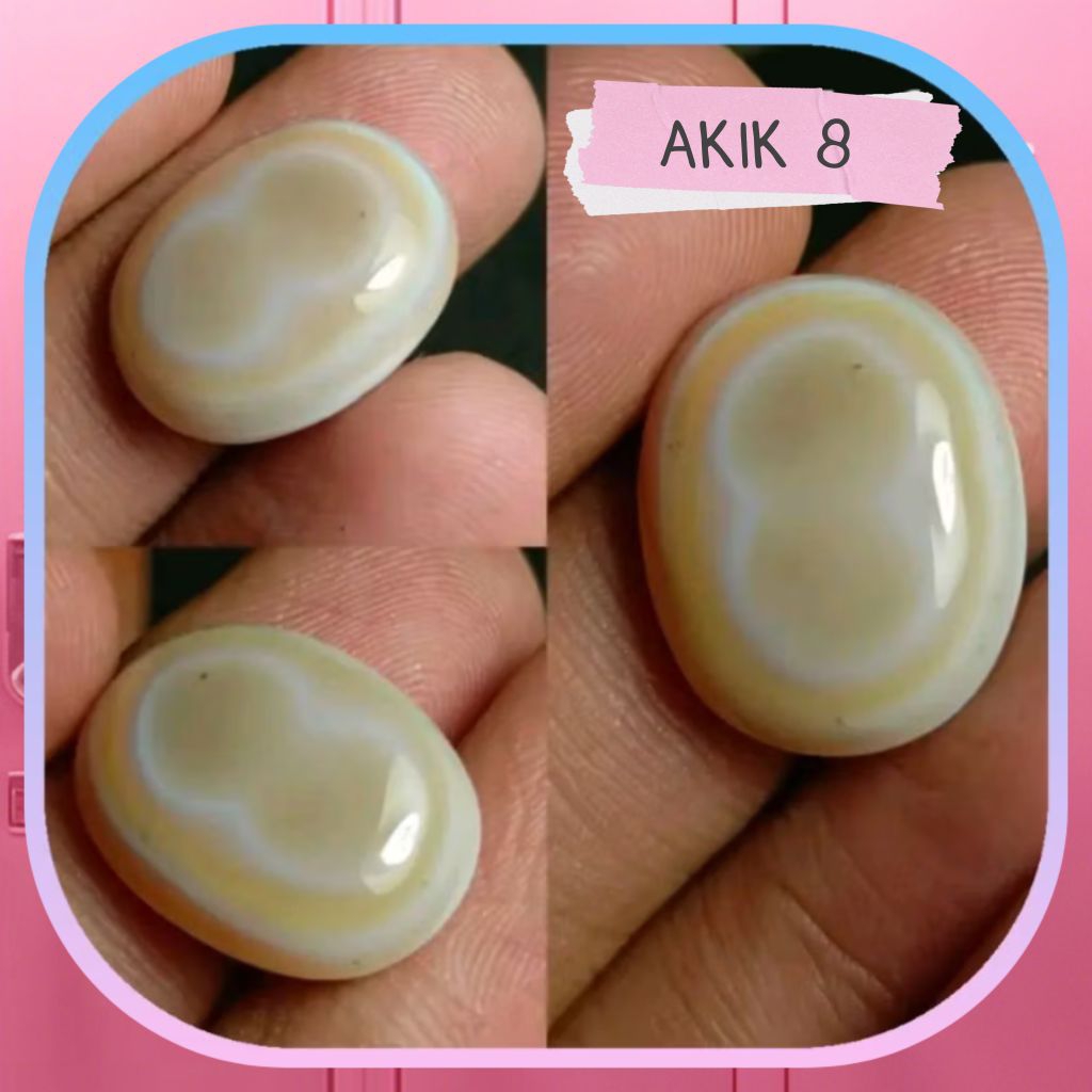 Batu Akik Unik Angka 8 Asli Natural alam