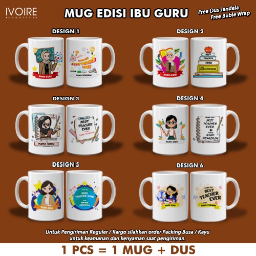 Mug Kado Custom Untuk Guru