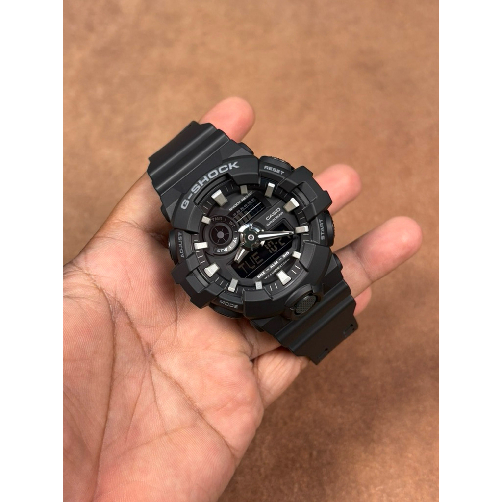 JAM TANGAN PRIA CASIO GSHOCK GA 700 1BDR DIGITAL ANALOG