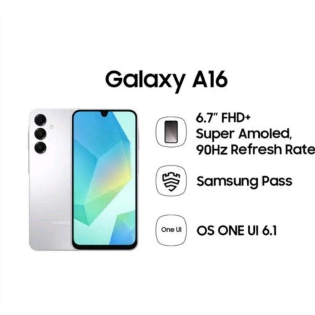 HP SAMSUNG GALAXY A16 8/128 GB - SAMSUNG A16 RAM 8GB ROM 128GB GARANSI RESMI