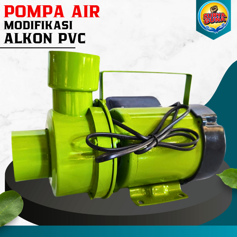 Harga Pompa air modifikasi alkon pvc terbaru suryaguna POMPA AIR PVC 2 DIM siap kirim keseluruh indo