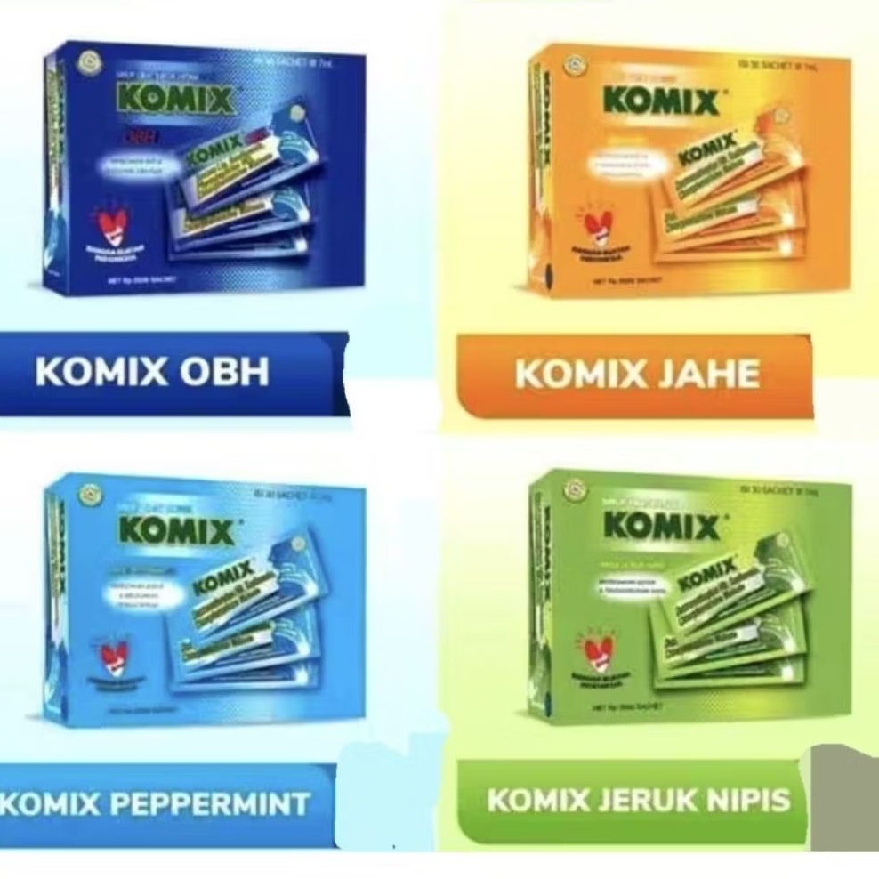KOMIX Per Box isi 6 Sachet Obat Batuk Komix