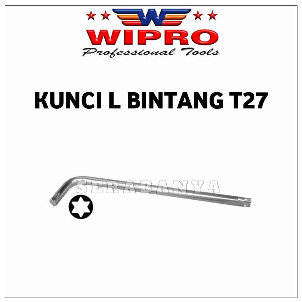 WIPRO KUNCI L BINTANG T27 PANJANG 1PCS