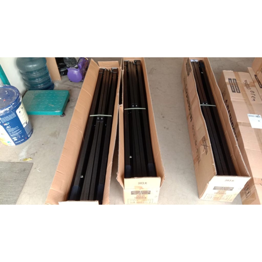 Rangka Besi Tenda Lipat ukuran 3x3 – Besi Kokoh (Rangka Saja)