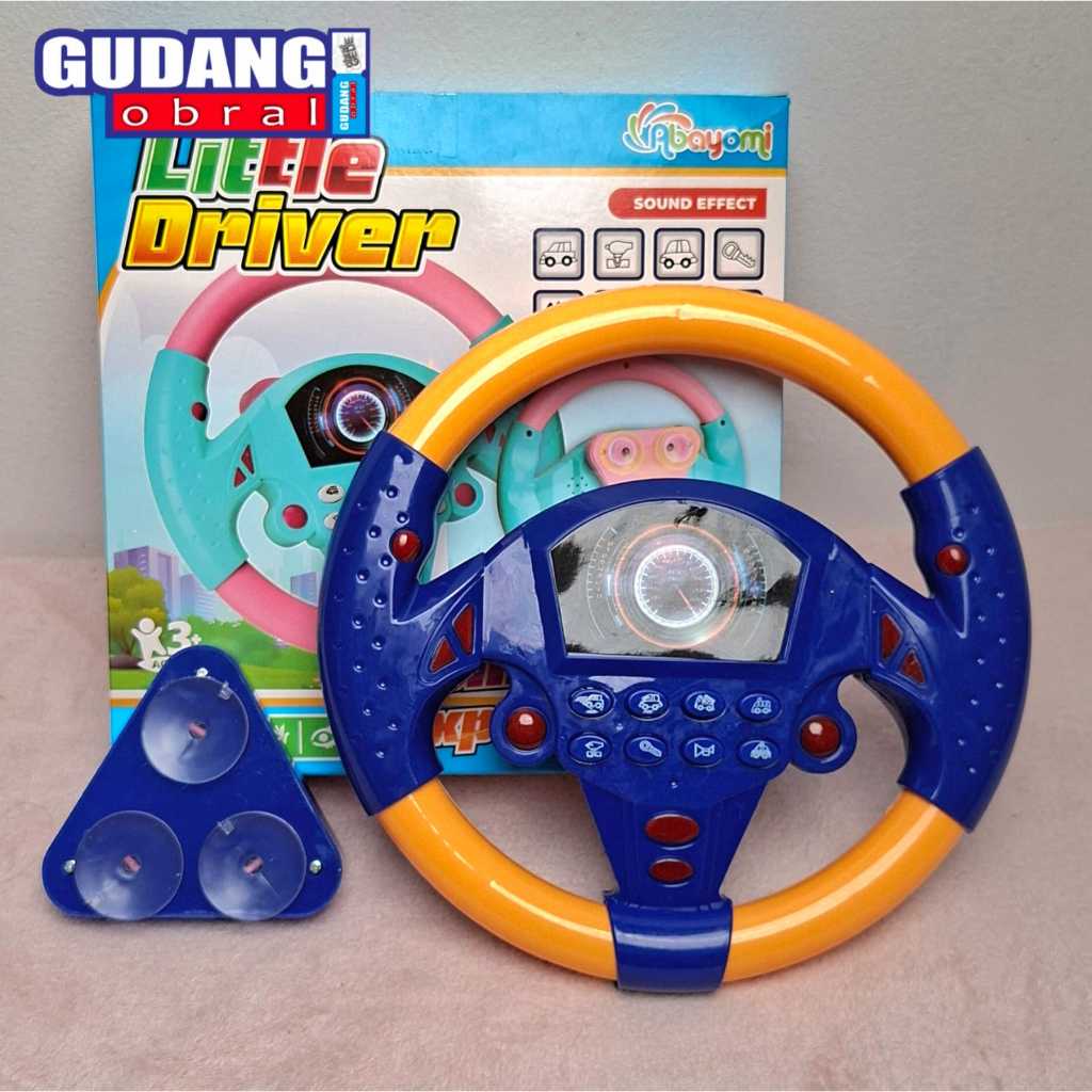 Mainan stir mobil anak suara musik / mainan stir telolet / mainan stir mobil bisa di putar