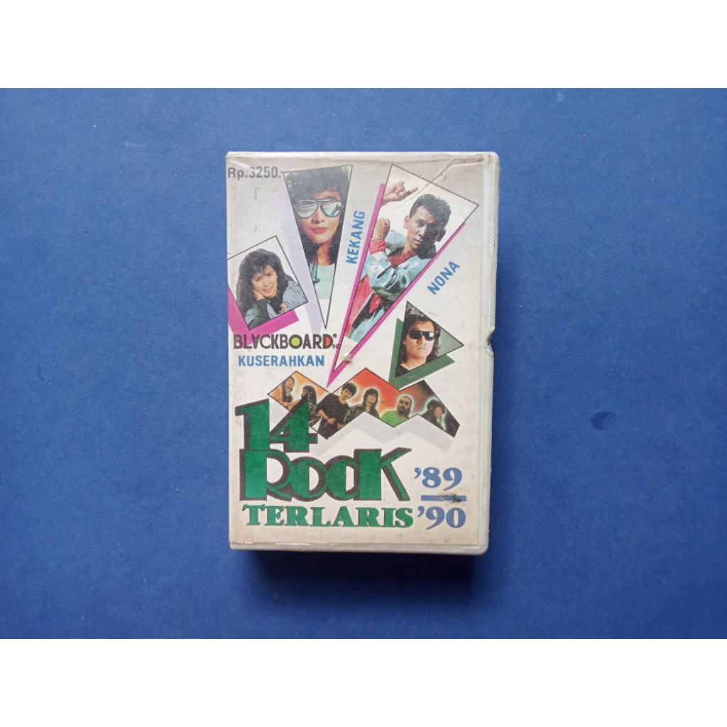 Kaset Pita 14 Rock Terlaris '89-'90 Prod BLACKBOARD Ind