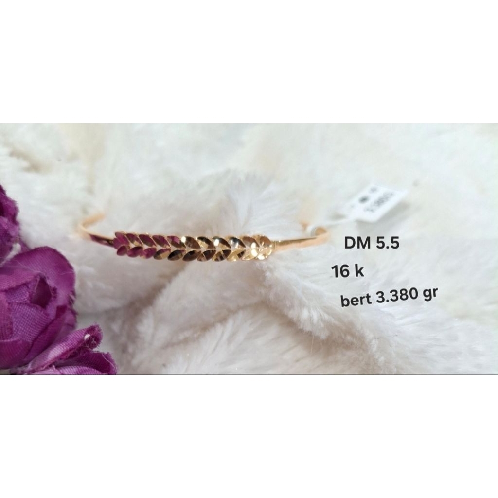 Gelang bangle emas 70 daun