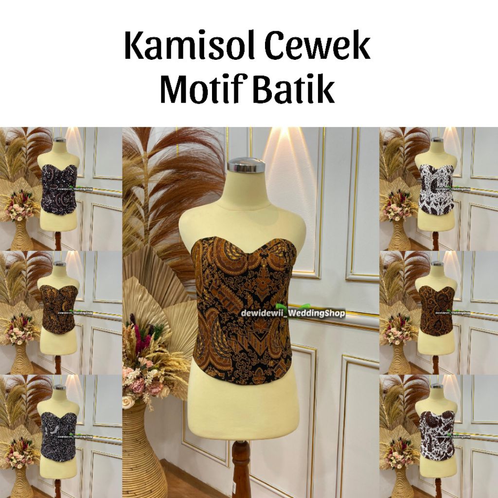 KAMISOL BATIK • Kamisol / Longtorso - Motif Batik Lengkap