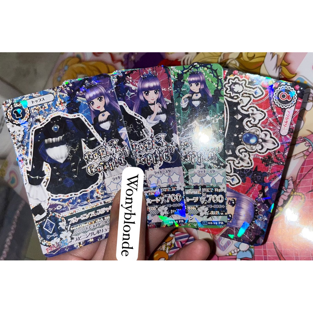 (READ DESKRIPSI) Aikatsu replika kartu sumire blue empress cord (set)