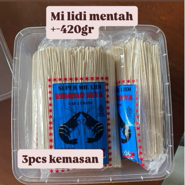 (3pcs) Mi lidi mentah super original enak murah